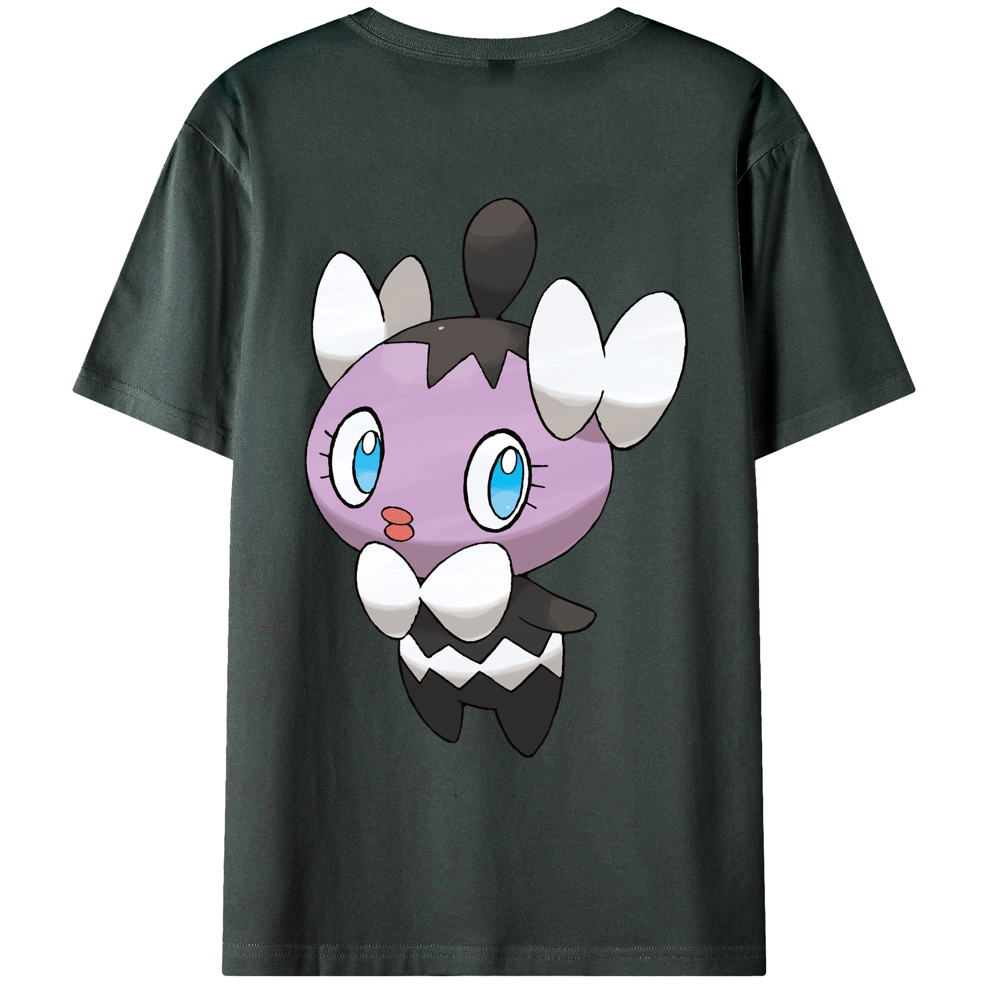 （画像用） ポケットモンスター Pokémon 綿100％ メンズ半袖Tシャツ（バックプリント） 通気性